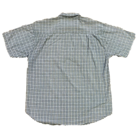 𝅺3/$20 U.S. Expedition Green & Blue Plaid Button-Up Shirt - Picture 2 of 9